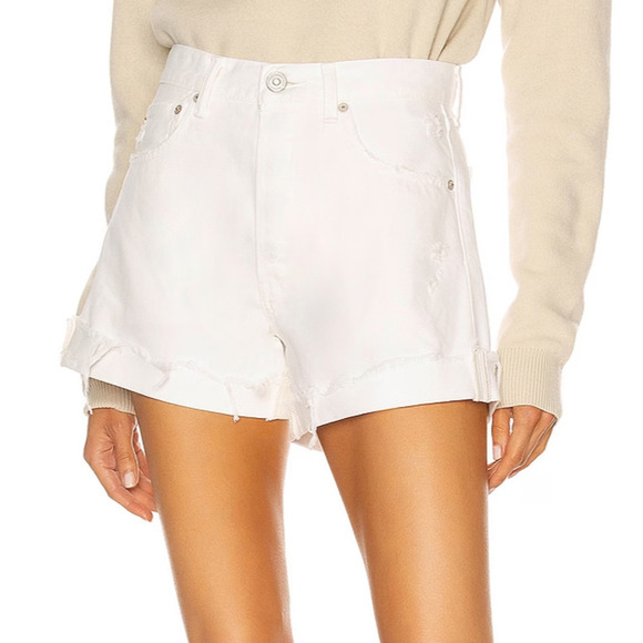 Moussy Pants - Moussy Vintage Ship Rock Shorts White Size 26 NWT